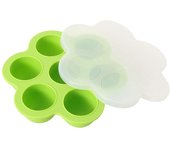Molde de silicona para morder huevos, 7 orificios, molde portátil de silicona para morder huevos, molde portátil para vaporizador de huevos, molde a presión reutilizable, accesorios de utensilios de cocina