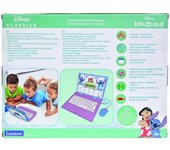 LEXIBOOK - Disney Stitch, Ordenador Educativo bilingüe en inglés/español, 124 Actividades de lenguaje, Escritura, matemáticas, lógica, música y Juegos, para niños y niñas