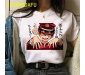 Graphic tee Anime Hanako Kun oversized T Shirt Women Short Sleeve Toilet Bound Cartoon TShirt Harajuku Summer T-shirt goth