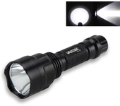 C8 LED Flashlight White/Green/Red Tactical Hunting Rifle Lantern+Pressure Switch+Rail Scope Mount+18650+USB Charger
