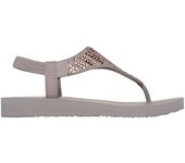 Skechers Meditation - Glamorous Muse Sandalias planas de dedo para mujer topo en sintético 83715