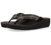 Gioseppo Chanclas con Cuña Negras para Mujer