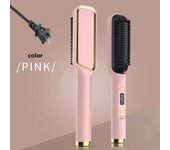 Hair Straightener Brush Heating Hot Comb Straightener Electric Hair Straightening Curly Multifunctional Iron Brush Comb Curler