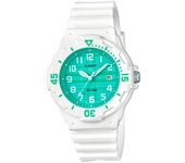 Casio Lrw-200h-3cvdf Reloj De Pulsera Analógico Para Niño/Niña Color Blanco. Esfera Verde. 100 Metros