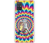 Funda original compatible con Samsung Galaxy A71 - Rick y Morty LSD