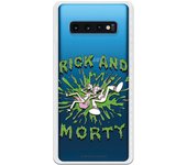 Funda original compatible con Samsung Galaxy S10 Plus - Rick y Morty Logo Acid