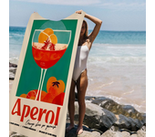 Cartoon Fruit Juice Mojito Aperol Spritz Beach Towel Colorful Bath Towels for Girl  Custom Sand Free Beach Yoga Spa Gym Pool