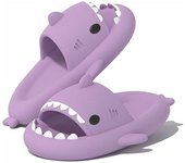 Pantuplas de Tiburón Mujer Hombre Verano Zapatillas de Estar de Casa Antideslizante Pantuplas de baño Sandalias de Playa y Pool Shark Slides Suela Gruesa
