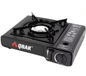 Cocina Portátil de Gas Butano con Maletín | Estufa Cassette para Camping, Barbacoas, Picnic, Cocina Exterior (sin botella de gas) - Qbak