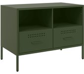 Mueble TV combinadoMueble para TV acero verde oliva 68x39x50,5 cm