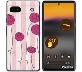 Funda Silicona para Google Pixel 6A diseño Flores Vintage Dibujos