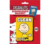 Peanuts: clean dirty dishwasher magnet