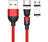 540 Rotate Magnetic USB C IPone Cable Micro USB Cable For iPhone 14 13 X 7 8s Pro Max Samung S20 21 Xiaomi Huawei Charger Cord