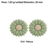 Kovict 5/15Pcs Daisy Sunflower Mini Silicone Beads DIY Pacifier Chain Bracelet Necklace Handmade Accessories For Jewelry Making