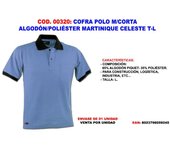 Cofra polo m-corta algodon-pol. martinique celeste t-l