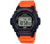 Casio Youth W-219h-4avdf Reloj De Pulsera Digital Para Hombre Color Naranja