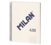 LILI HOME Libretas Milan A4 Cuadriculadas - 80 Hojas, 95g, Papel procedente de plantaciones sostenibles para un impacto ambiental reducido. Espiral de hierro para una apertura fácil y un escritura cómoda en cualquier lugar