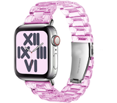 Transparent Resin strap for apple watch band 42mm 40mm correa 44mm 38mm Smart Wrist link bracelet iwatch series 8 7 6 5 4 SE 9