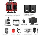 WEIDDW Nivel Laser 16 Lines Professional Laser Level Horizontal Vertical Green Beams Automatic Leveling Laser Construction Tools