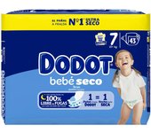 DODOT Pañales Bebé Seco T-7 43 Unidades