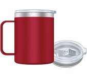 Taza Termo Café y Te para Llevar 400ml - Taza Térmica de Acero Inoxidable con Asa y Tapa Botella, Vaso (MKB400 999)