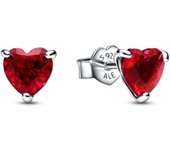 Pendientes de botón Pandora 292549C01 Corazón