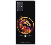 Funda original compatible con Samsung Galaxy A71 - Mortal Kombat Logo Fire