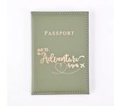 2024 New PU Leather Travel Passport Cover Heart Letter Print Women Passport Holder Case for Men Travel Document Credit Card Case