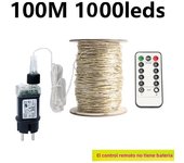 50M/100M LED String Lights Silver Wire Fairy Lights Garland For Outdoor Wedding New Year Tree Terrace Party Decoration