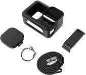 Protective Silicone Case for GoPro Hero 13 Black Tempered Glass Screen Protector Film Lens Cap Cover For Go Pro Accessory