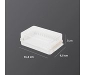 Butter Cutting Storage Box Crisper Box Cheese with Lid Double Side Handles for Convenient Storage Butter Knife Cutting Box