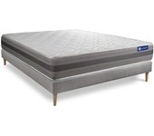 Pack colchón Actiflex relax 135x190cm + Somier, Muelles ensacados y espuma viscoelástica, 3 zonas de confort