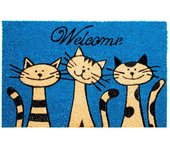 Edm Felpudo Modelo Gatos 60x40cm | Fibra de Coco