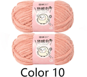 2pcs X100g Hand Knitting Thread Yarn Crochet DIY Doll Yarn For Hand Knitting DIY Hats Scarves
