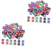 Anillos para patas de aves, anillos para patas de aves de corral, anillo para patas de pollo, anillos para patas de aves, 50 piezas para patas de aves de corral, ganso, patos, codornices, agapornis, palomas, pinzones, gallos de pelea, loros, palomas, band