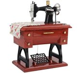 Caja de música para máquina de coser, juguete Musical Vintage, caja de música de cuerda de estilo antiguo para Festival de Primavera y Navidad
