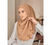 Muslim Plain Crinkle HIjabs Heavy Chiffon Scarf Arab Crepe Shawl Wraps Islamic Headband Solid Color Foulard Women