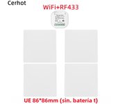 Tuya WiFi Smart Switch Set WiFi Wireless Remote Controller Timer No Battery Wall Panels Light Switch Work with Alexa WiFi Switch