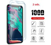 2PCS Screen Protector for iPhone 11 12 13 14 15 Pro XR X XS Max Tempered Glass on iPhone 15 11 Pro Max 13 Mini 7 8 Plus SE Glass