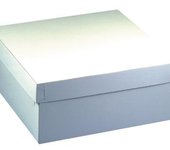 Caja para tartas PAPSTAR con tapa, dimensiones: 300 x 300 x 130 mm