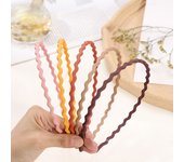 4/5/6pcs Fashion Matte Headband For Women Girls Thin Headband Female Plastic Teeth Hairbands Simple Hair Accessories Mix Styles