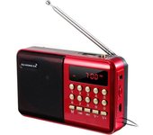 Radio FM portátil, altavoces Estéreo HiFi, tarjeta de altavoz multimedia digital