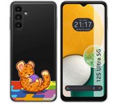 Funda Silicona Transparente para Samsung Galaxy A13 5G diseño Leopardo Dibujos