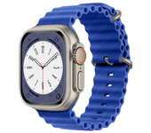 Original Ocean Silicone Strap for Apple Watch Ultra Band 45mm 49mm 41mm 44mm 40mm 42mm 38mm  Bracelte IWatch Series 9 8 7 6 Ultr