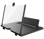 Lupa de pantalla de 12 pulgadas, pantalla de diseño elástico Pantalla de teléfono móvil, adecuada para ver videos de películas en todos los teléfonos inteligentes