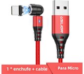 USLION 540 Rotate 5A Magnetic Cable Fast Charging Type C Cable Micro USB Magnet Charge Phone Data Line Wire For iphone 15 Xiaomi