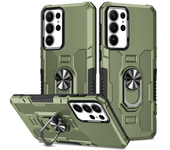 Rugged Heavy Armor Shockproof Case for Samsung Galaxy S25 S24 S23 Ultra Plus FE Magnetic Ring Holder Otter Protector Box Cover
