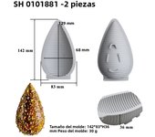 Egg Mold for Diy Easter Decorations Large 3D Breakable Easter Egg Surprise Chocolate Molds Easter Eggs Chocolate Silicone Molds
