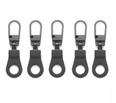 5pcs Detachable Metal Zipper Puller Universal Instant Repair Kit Zipper Sliders Head Repair Kit For Clothing Jacket Sewing Tools