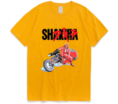 Shakira T Shirt Akira Shotaro Kaneda Motorcycle Japan Anime T-shirts Tokoyo Funny Oversized Streetwear Tee Shirt Men Women Tops